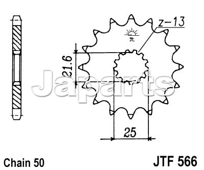 JT Front Sprocket 566.14