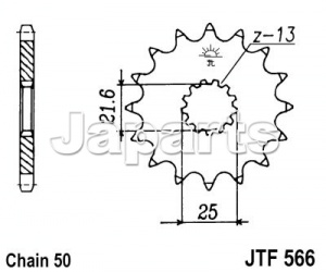 JT Front Sprocket 566.16