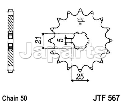 JT Front Sprocket 567.16