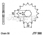 JT Front Sprocket 568.17