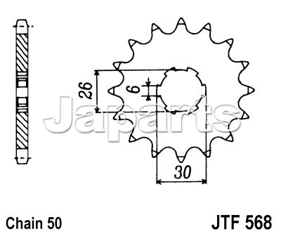 JT Front Sprocket 568.17