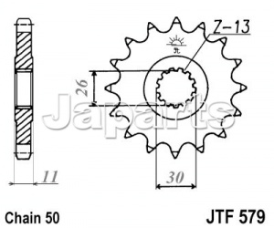 JT Front Sprocket 579.15