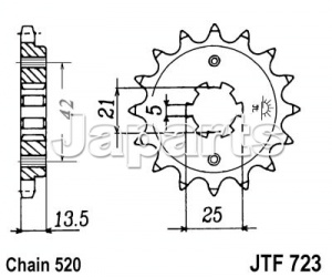 JT Front Sprocket 723.14