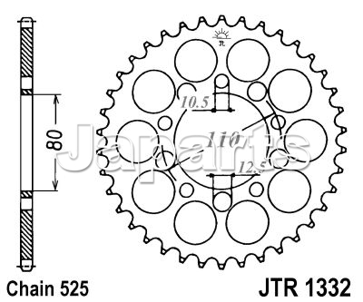 JT Rear Sprocket 1332.36