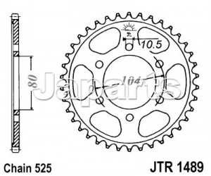 JT Rear Sprocket 1489.39