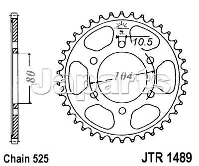 JT Rear Sprocket 1489.40