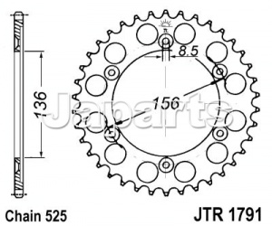 JT Rear Sprocket 1791.41