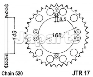 JT Rear Sprocket 1792.44