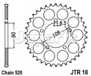 JT Rear Sprocket 1800.42