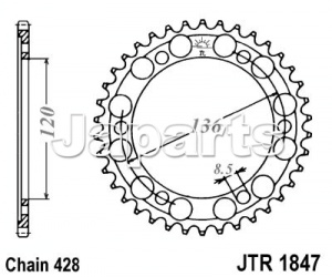 JT Rear Sprocket 1847.55