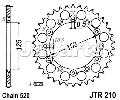 JT Rear Sprocket 210.50