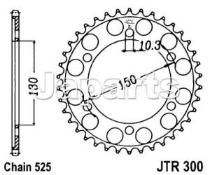 JT Rear Sprocket 300.39