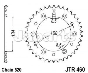 JT Rear Sprocket 460.47