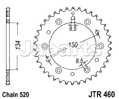 JT Rear Sprocket 460.47