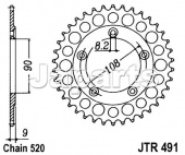 JT Rear Sprocket 491.38