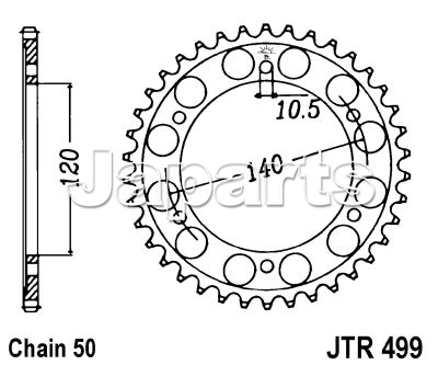 JT Rear Sprocket 499.39