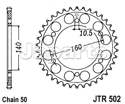 JT Rear Sprocket 502.49