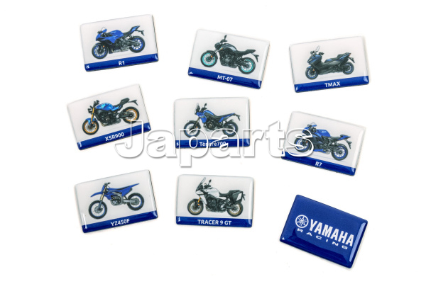 Paddock Blauwe Motorfiets Magneetset