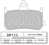 DP 112 VOORREMBLOKKEN NSR/RS250,RVF/VFR400,CBR/VFR/RVF750, CB/CBR900,CB1/VTR1000