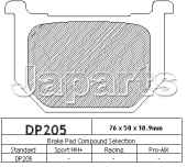 DP 205 VOORREMBLOKKEN GN/GS/GSX250,GN/GSX400,GS/GV700,GS750/850/1000/1100/1200