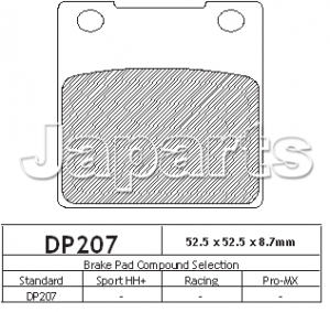 DP 207 REMBLOKKEN A Div Suzuki GS400/GS500/550/GSF600/ GSXR600 '92-'03/ GSX750/