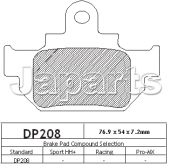 DP 208 VOORREMBLOKKEN GZ125,RM125/250/500 '85-'86,GZ250,VL250,LS650 '86-'99