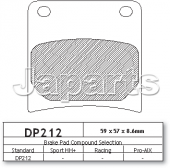 DP 212 REMBLOKKEN V+A GSX600/750 '88-'97, VX800,GSX1100,GV1400