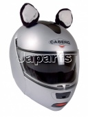 Tumnea Helmoren voor motorhelm, skihelm, pluche kattenoren, schattige